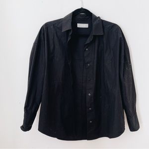 Classic Black Button Up